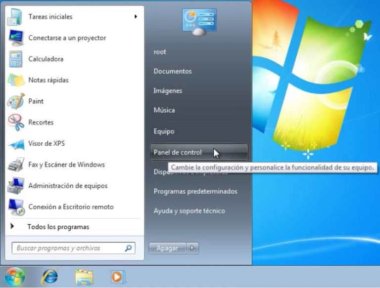 Windows 7 Panel de control educatica!